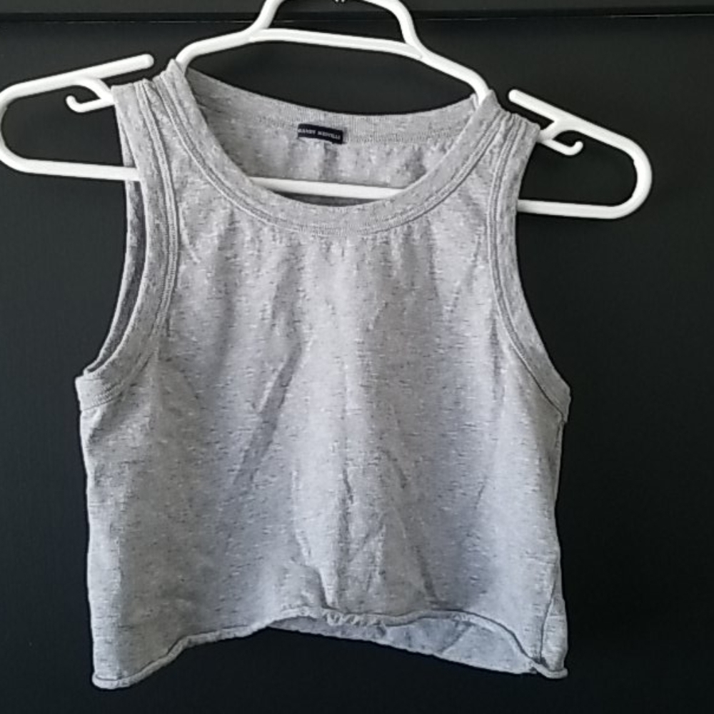 Gray brandy Melville cropped tank